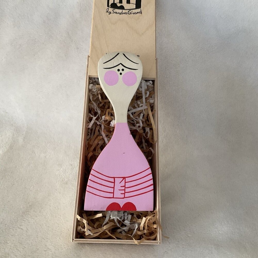 Vitra Design Museum Sandro Girard Wooden Dolls No. 2 Pink Multi-color Objects